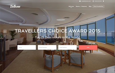 Holiday Home Website Design Template and Hosting