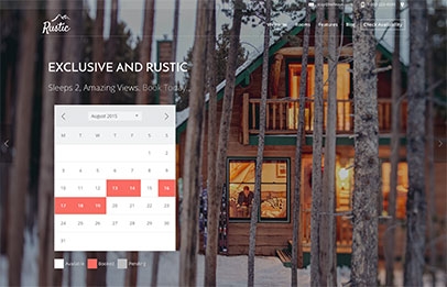 Holiday Home Website Design Template and Hosting