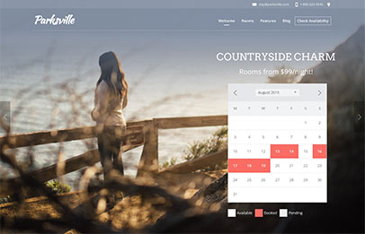 Holiday Home Website Design Template and Hosting