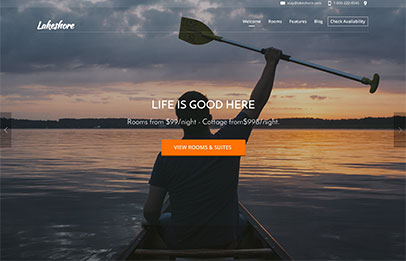 Holiday Home Website Design Template and Hosting
